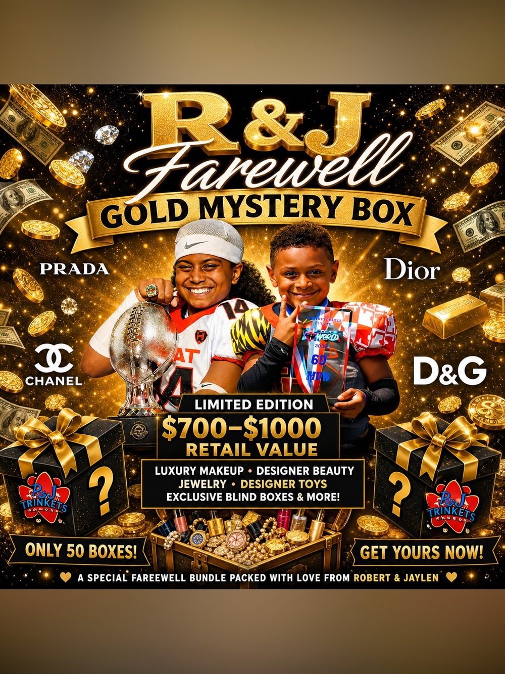 🌸💐🌺👑 R& J’s Bloom Into Gold Mystery Box👑🌺💐🌸